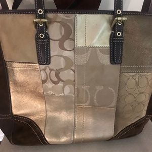 Coach large patchwork purse
